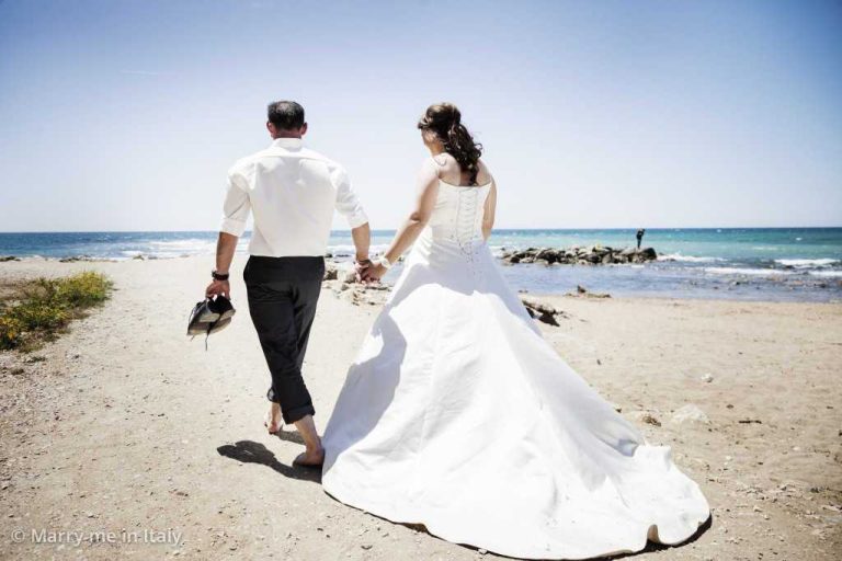 Kleine Hochzeit am Strand