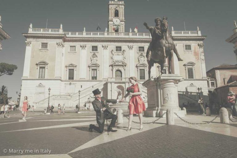 Romantische Hochzeit zu Zweit in Rom