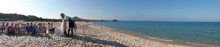 Strandhochzeit auf Sardinien