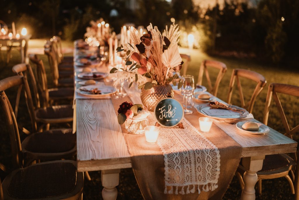 Boho Tischdekoration für Ihre Hochzeit in Apulien